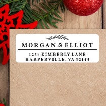 Elegant Glamour Serif Custom Address Label