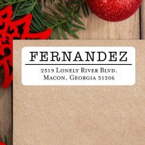 Modern Typewriter Serif Custom Address Label