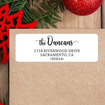 Modern Script Custom Address Label