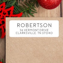 Modern Thin Sans Serif Custom Address Label