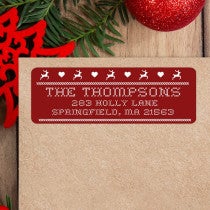 Christmas Sweater Design Christmas Custom Address Label