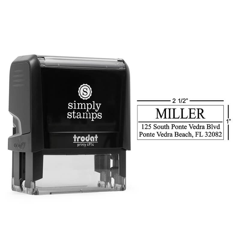Last Name Address Stamp