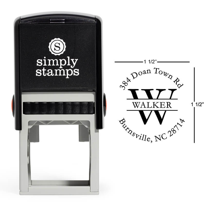 Walker Letter Return Address Stamp