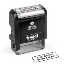 Custom self-inking stamp with 