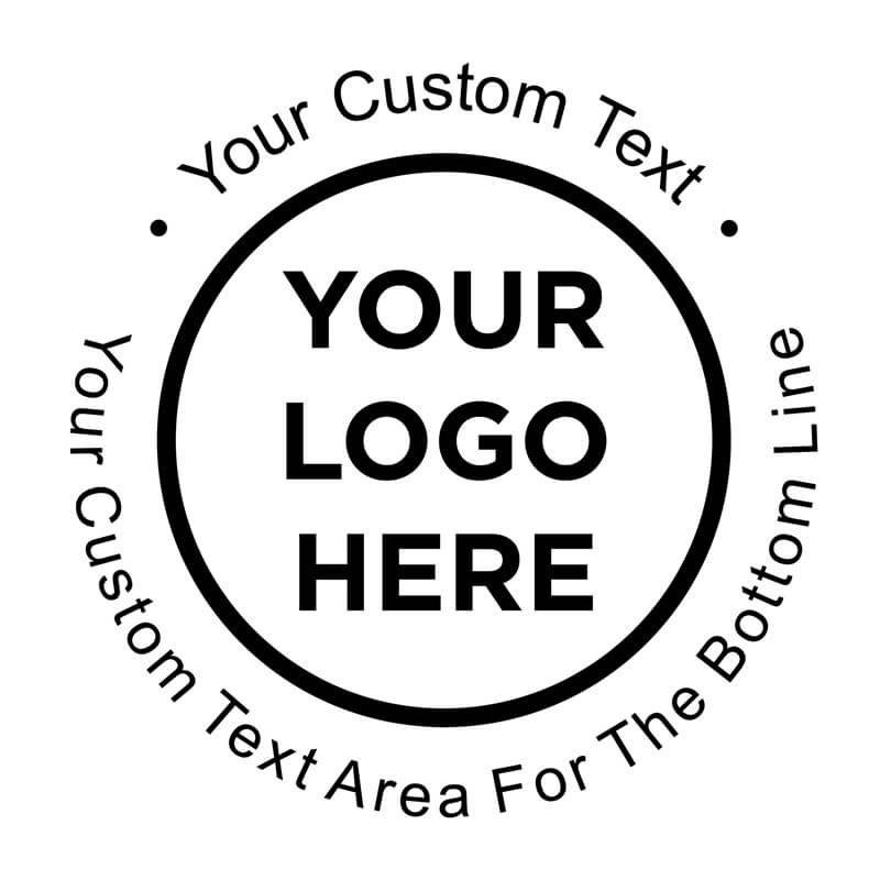 Custom Round Rubber Logo Stamp