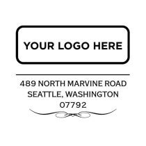 Vintage Logo Address Stamp