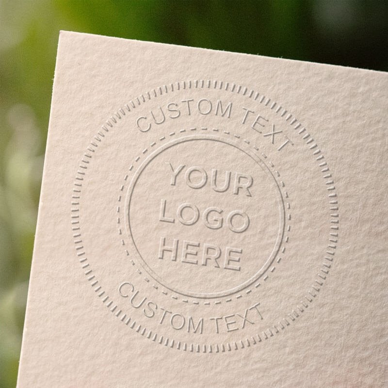 Logo Embosser Seal with Text - Customizable - Trodat M1P/M2P (1-5/8" or 2")