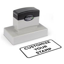 MaxLight Custom Pre-Inked Stamp - MAX-275Z in Black Ink, showing stamp impression example