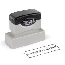 MaxLight Custom Pre-Inked Stamp - MAX-145S -  Black Ink