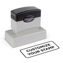 MaxLight Custom Pre-Inked Stamp - MAX-245Z -  Black Ink