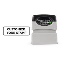 MaxLight Custom Pre-Inked Stamp - MAX-75S -  Black Ink logo sample 