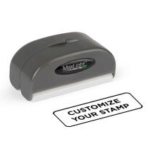 MaxLight Custom Pre-Inked Stamp - MAX-XL42 with Black Ink sample imprint
