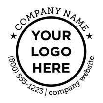 Round Logo Stamp with Custom Text