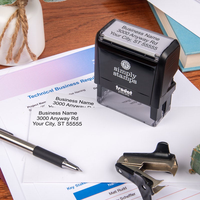 3 Line Business Address Stamp (Lifestyle business documentation 1)