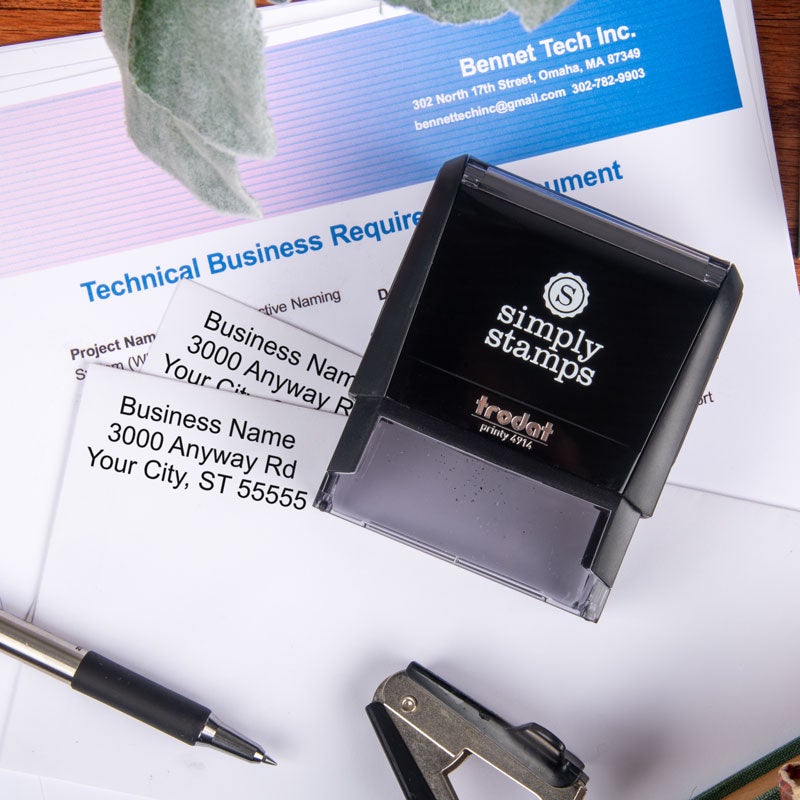 3 Line Business Address Stamp (Lifestyle business documentation 1)
