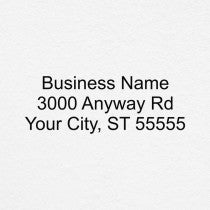 2 line rubber address stamp