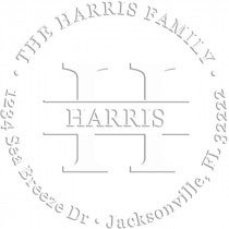 Harris Round Return Address Embosser