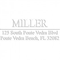 Miller Rectangular Return Address Pocket Embosser