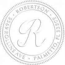 Palmetto Circle Round Return Address Embosser