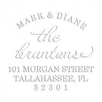 Branton Script Round Return Address Embosser