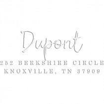 DuPont Brush Rectangular Return Address Embosser