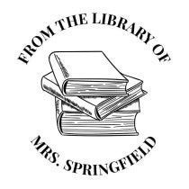 Book Stack Custom Book Stamp