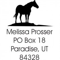 Horse Square Stamp