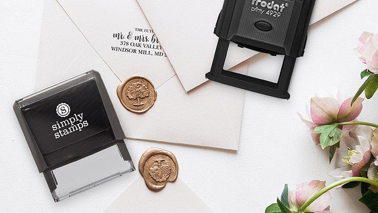 6 DIY Wedding Ideas using Craft Stamps