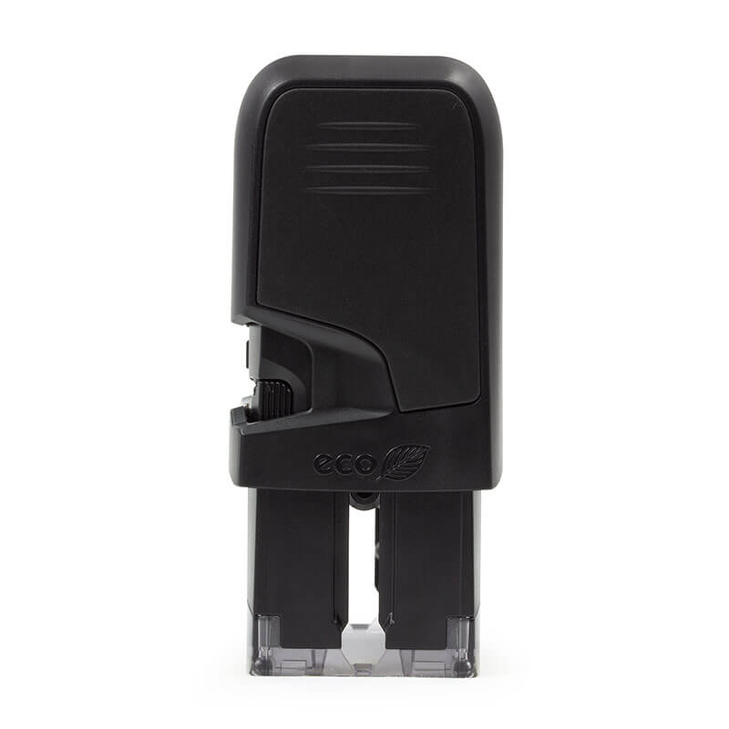 Side view of the Trodat Printy 4914 self-inking stamp used with the Duncan Script Address Stamp