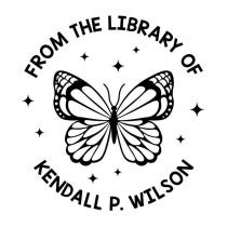 Butterfly Custom Book Stamp