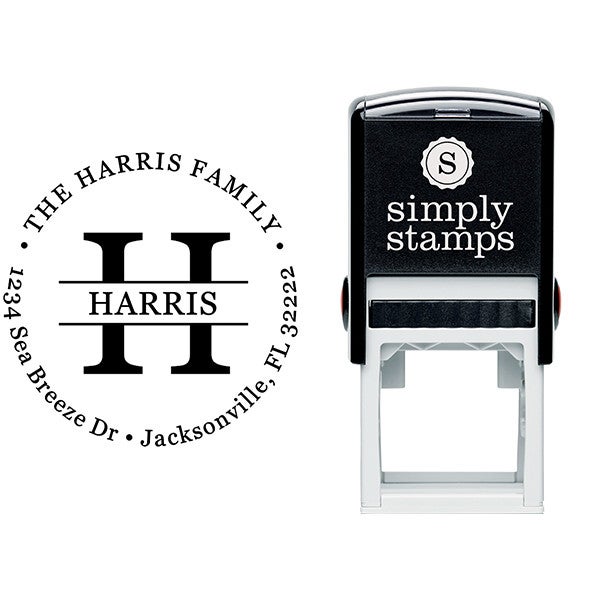 Custom Round Letter Address Rubber Stamp