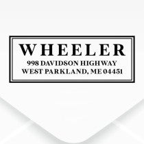 Rustic Script Address Stamp