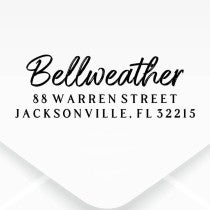 Rustic Script Address Stamp