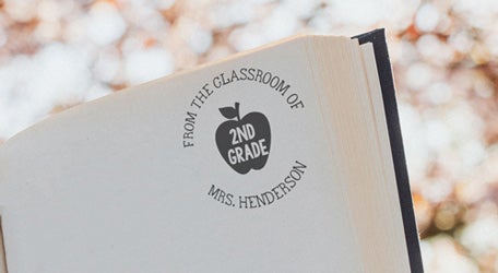 teacher library stamp