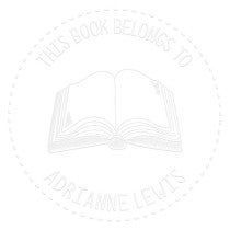 Round Dotted Outline Custom Book Impression on Grey Paper