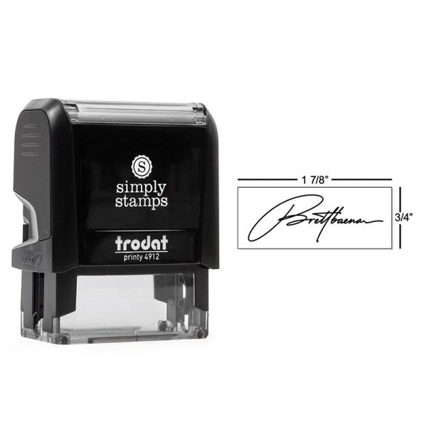 Medium Self-inking Signature Custom Stamp