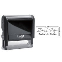 Extra Large Signature Stamp Bottom with Trodat Printy 4914 Self-Inking Stamp Body