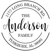 Anderson Round Return Address Stamp