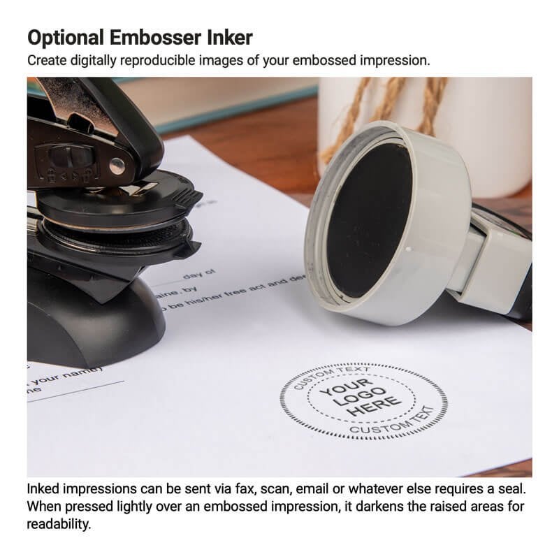 After embossing paper ink the impression to make it stand out