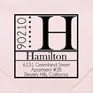 Square Address Stamps