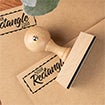 Wood Handle Logo Stamp Image