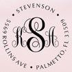 Monogram Address Stamps