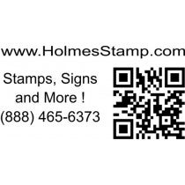 QR Code Stamp URL Top