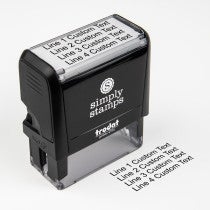 4 Line Custom Rubber Stamp