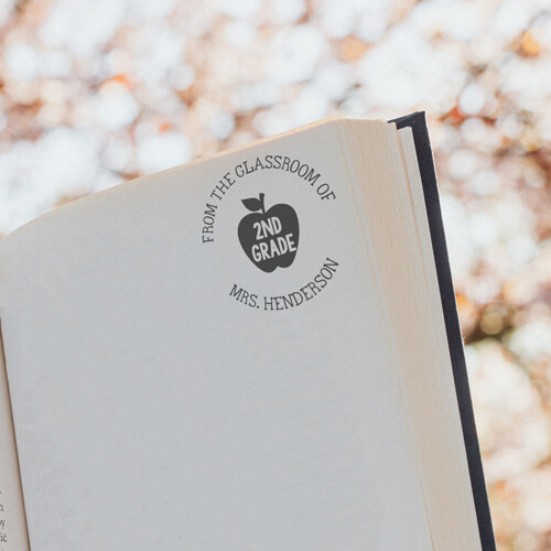 custom library book stamp