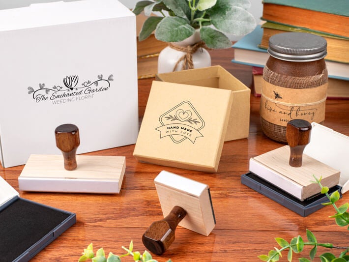 Wood Handle Logo Stamp
