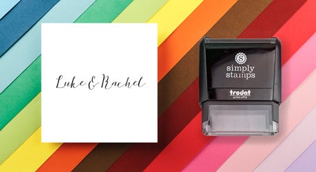 custom handwritten name stamp
