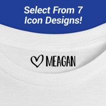 Custom Name Stamp for Clothes - Select Your Icon