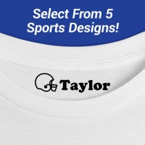 Custom Name Stamp for Clothes - Select Your Sport