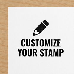 impression area of a design tool used to create custom stamps